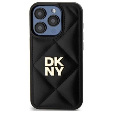 Dėklas DKNY Quilted Stack Logo iPhone 15 Pro  - Juodas 2