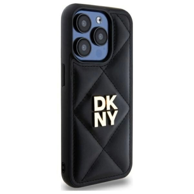 Dėklas DKNY Quilted Stack Logo iPhone 15 Pro  - Juodas 3