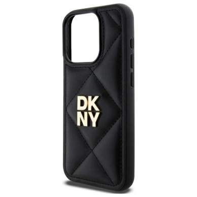 Dėklas DKNY Quilted Stack Logo iPhone 15 Pro  - Juodas 5