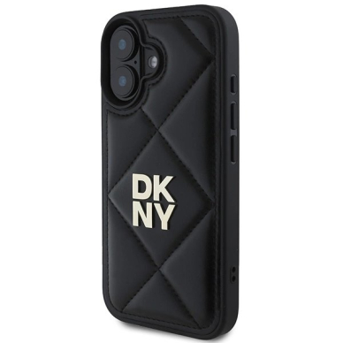 Dėklas DKNY Quilted Stack Logo iPhone 16  - Juodas 1