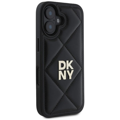 Dėklas DKNY Quilted Stack Logo iPhone 16  - Juodas 3