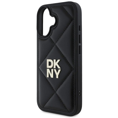 Dėklas DKNY Quilted Stack Logo iPhone 16  - Juodas 5