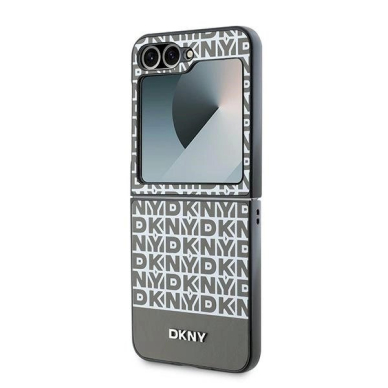 DKNY Repeat Pattern Bottom Stripe Dėklas Samsung Galaxy Z Flip 6 - Rudas 5