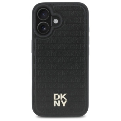 Dėklas DKNY Repeat Pattern Stack Logo MagSafe iPhone 16  - Juodas 2