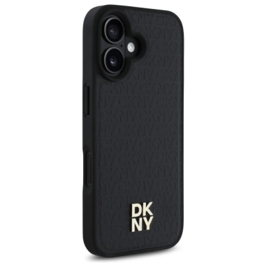 Dėklas DKNY Repeat Pattern Stack Logo MagSafe iPhone 16  - Juodas 3