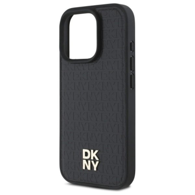 Dėklas DKNY Repeat Pattern Stack Logo MagSafe iPhone 16 Pro  - Juodas 5