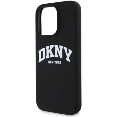 Dėklas DKNY Silicone White Printed Logo MagSafe  iPhone 16 Pro Max - Juodas 5