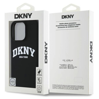 Dėklas DKNY Silicone White Printed Logo MagSafe iPhone 16 Pro  - Juodas 7