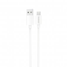 Dudao L4SM USB-A / micro USB Kabelis 2A 1m - baltas