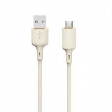 Dudao L7SM USB-A - micro USB Kabelis 5A 1m - beige