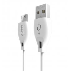 Dudao micro USB data charging kabelis 2.4A 2m baltas (L4M 2m baltas)