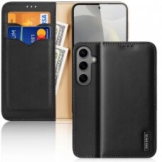 Dėklas Dux Ducis Hivo case with flap and RFID blocking for Samsung Galaxy S24 - Juodas