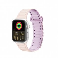 Apyrankė Dux Ducis Strap (Armor Version) Apple Watch Ultra, SE, 9, 8, 7, 6, 5, 4, 3, 2, 1 (49, 45, 44, 42 mm) Violetinė/Rožinė