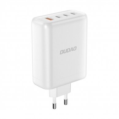 Dudao A140EU USB-A / 3xUSB-C PD 140W wall Įkroviklis  - baltas