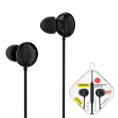 Dudao in-ear earphone mini jack 3,5 mm headset with remote control black (X11Pro black) 2