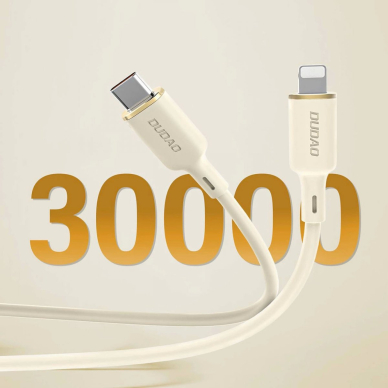 Dudao L7SCL USB-C - Lightning 30W 2m Kabelis - beige 3