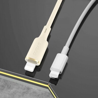 Akcija! Dudao L7SCL USB-C - Lightning Kabelis 30W 1m - beige  6