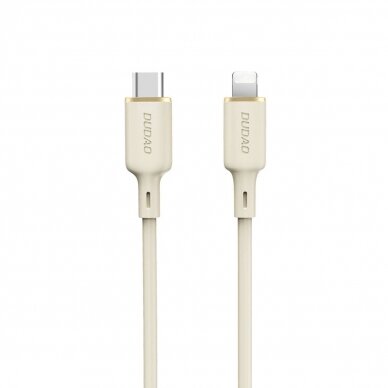 Akcija! Dudao L7SCL USB-C - Lightning Kabelis 30W 1m - beige