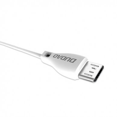 Dudao micro USB data charging kabelis 2.4A 2m baltas (L4M 2m baltas) 1