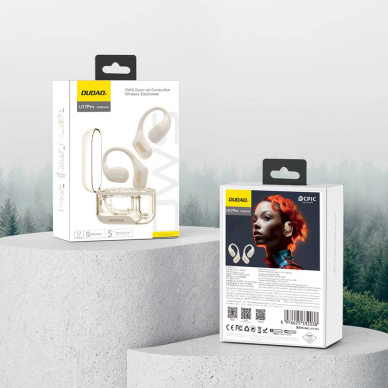 Dudao U17Pro on-ear wireless AusinėsBluetooth 5.3 ANC - baltas 5