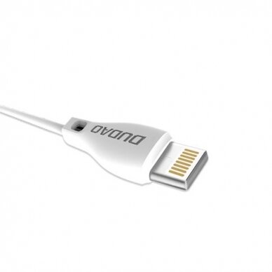 Dudao USB - Lightning data charging kabelis 2.1A 2m baltas (L4L 2m baltas) 2