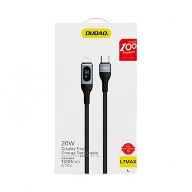 Dudao USB Type C cable - Lightning Fast Charging PD 20W Juodas (L7MaxL) 4