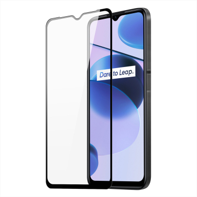 Ekrano apsauga Dux Ducis 9D Tempered Glass Realme C35 juoda (tinka su dėklu)