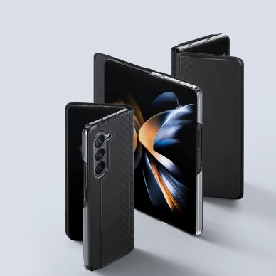 Dux Ducis Bril Odinis atverčiamas dėklas skirta Samsung Galaxy Z Fold5 5G - Juodas 4