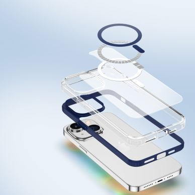 Dėklas Dux Ducis Clin2 case for iPhone 14 Plus (MagSafe) Mėlynas 7