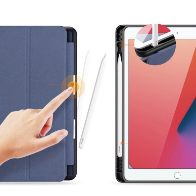 Dux Ducis Domo case with flap and smart sleep for iPad 7 / 8 / 9 10.2'' - Mėlynas 5