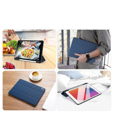 Dux Ducis Domo case with flap and smart sleep for iPad 7 / 8 / 9 10.2'' - Mėlynas 9