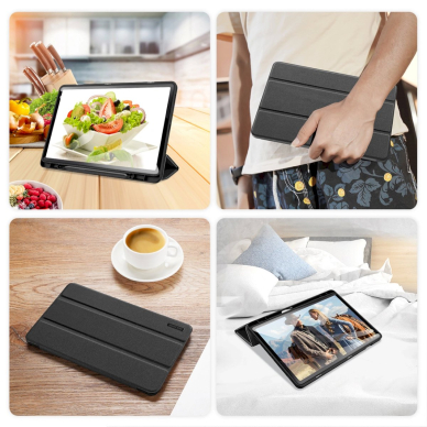 Dux Ducis Domo flip and smart sleep Dėklas Samsung Galaxy Tab S9 - juodas 8