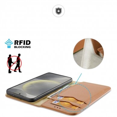 Dėklas Dux Ducis Hivo case with flap and RFID blocker for Samsung Galaxy S24 - Rudas 2