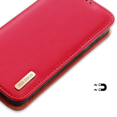 Dėklas Dux Ducis Hivo case with flap and RFID blocker for Samsung Galaxy S24+ - Raudonas 5