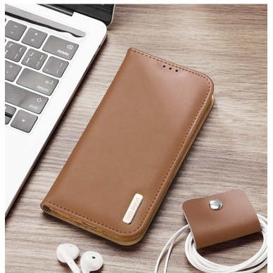 Dux Ducis Hivo iPhone 15 Plus wallet case with RFID blocking - brown 21