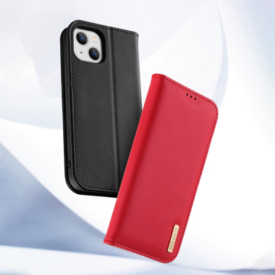 Dėklas Dux Ducis Hivo Leather iPhone 14 Plus Rudas 14