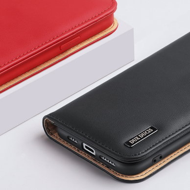 Dėklas Dux Ducis Hivo Leather iPhone 14 Plus Rudas 17