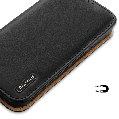 Dėklas Dux Ducis Hivo Leather iPhone 14 Pro Juodas 3