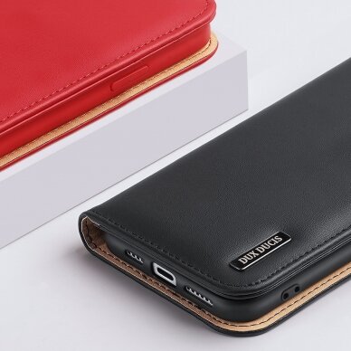 Dėklas Dux Ducis Hivo Leather iPhone 14 Pro Rudas 17