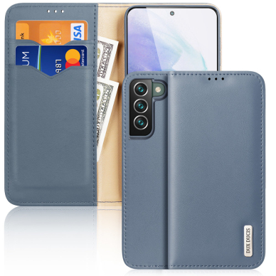 Dėklas Dux Ducis Hivo Leather Samsung Galaxy S22 Plus Mėlynas