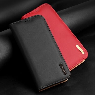 Dėklas Dux Ducis Hivo Leather Samsung Galaxy S22 Ultra Mėlynas 14