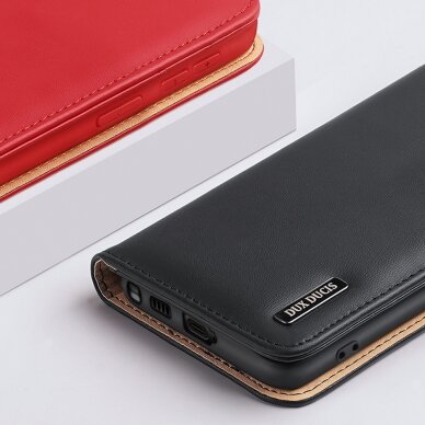 Dėklas Dux Ducis Hivo Leather Samsung Galaxy S22 Ultra Mėlynas 17