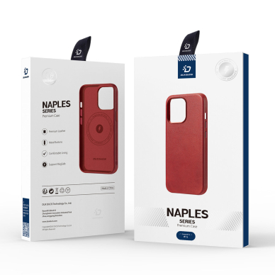 Dėklas Dux Ducis Naples case for iPhone 13 Raudonas 4