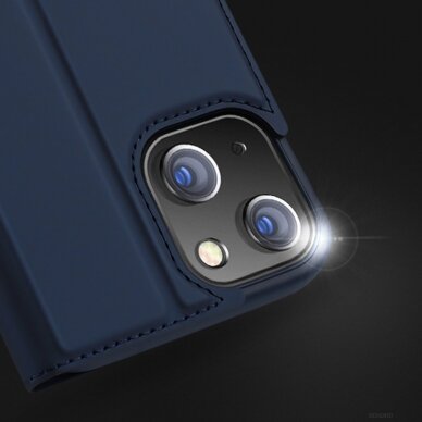 Atverčiamas dėklas Dux Ducis Skin Pro iPhone 13 mini Tamsiai mėlynas 16