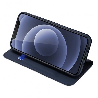 Atverčiamas dėklas Dux Ducis Skin Pro iPhone 13 mini Tamsiai mėlynas 3