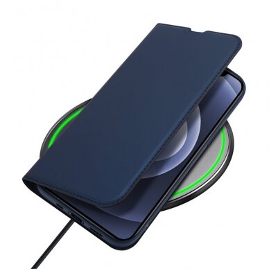 Atverčiamas dėklas Dux Ducis Skin Pro iPhone 13 mini Tamsiai mėlynas 5