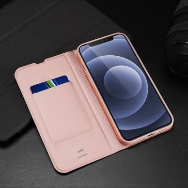 Atverčiamas dėklas Dux Ducis Skin Pro iPhone 13 mini Rožinis 23