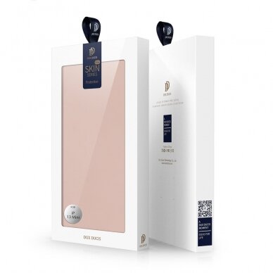 Atverčiamas dėklas Dux Ducis Skin Pro iPhone 13 mini Rožinis 4