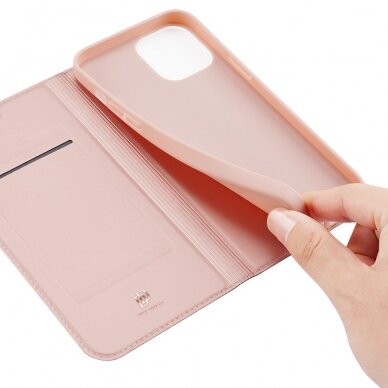 Atverčiamas dėklas Dux Ducis Skin Pro iPhone 13 mini Rožinis 7