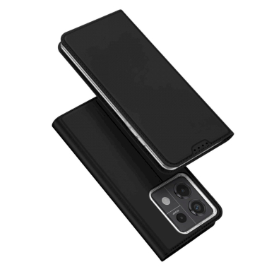 Akcija! Dėklas Dux Ducis Skin Pro case with flap and card slot for Xiaomi Redmi Note 13 Pro 5G - Juodas